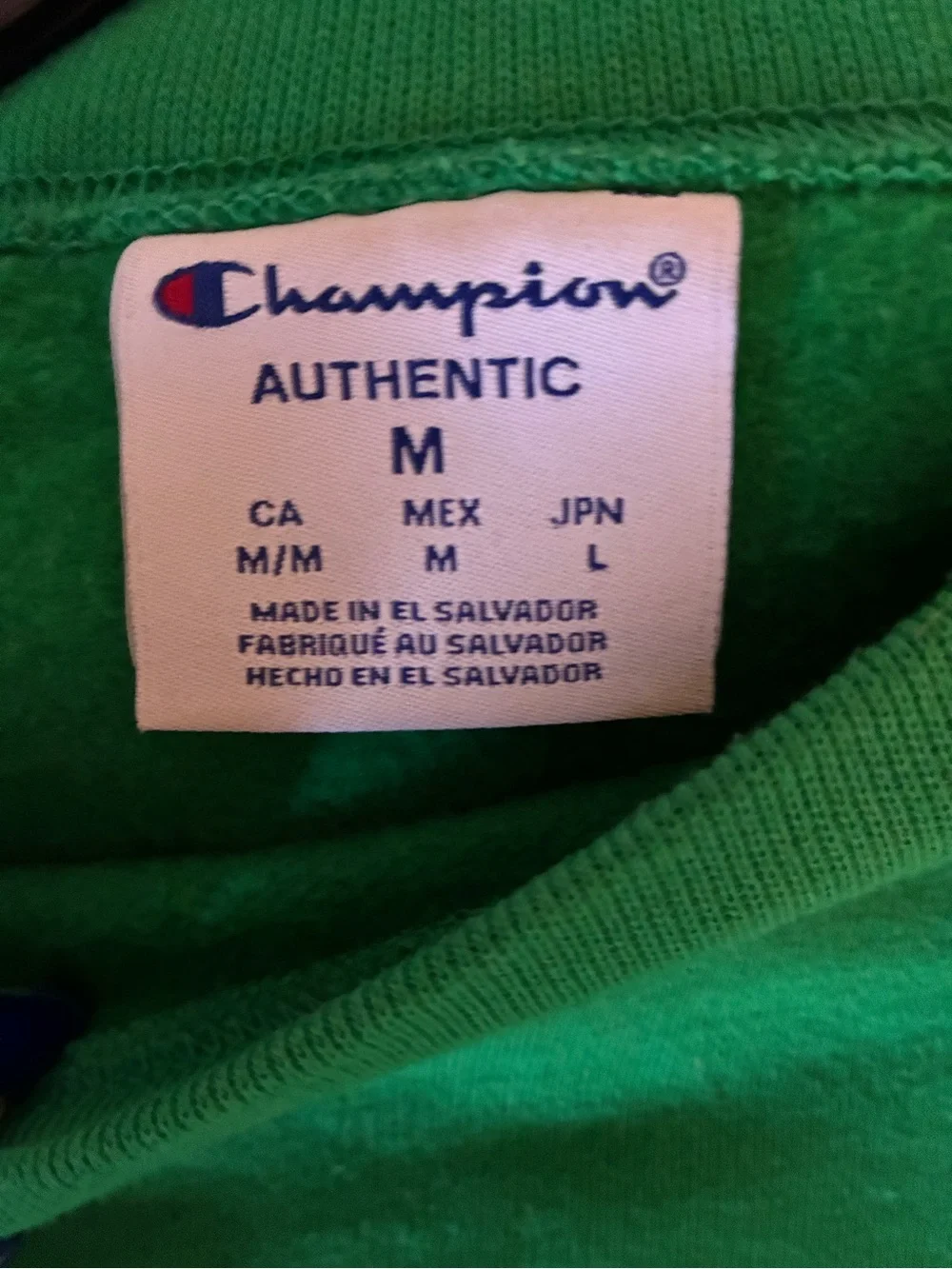Champion Bright Green Crewneck Sweatshirt